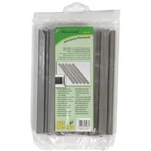 Floraworld Klemmschienen für Sichtschutzstreifen 1,5 x 19 cm silber 25 St.