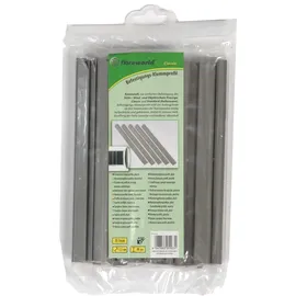 Floraworld Klemmschienen für Sichtschutzstreifen 1,5 x 19 cm silber 25 St.