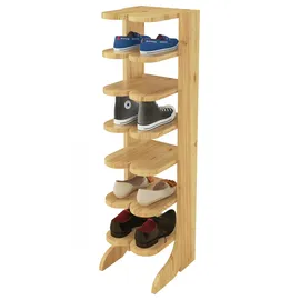 Erst-Holz 90.80-00 Schuhregal Schuhständer Holz Kiefer massiv Stiefelform