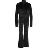 adidas Glam Velvet Trainingsanzug Schwarz XXL