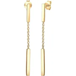 Elli Ohrhänger Kette Basic Geo Trend Blogger 925 Silber Ohrringe   Damen 