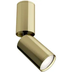 Deckenleuchte Deckenlampe Wohnzimmerleuchte Flur 1 flammig Alu messing verstellbar