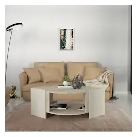 moebel17 Couchtisch Marbel Beige Granit Optik