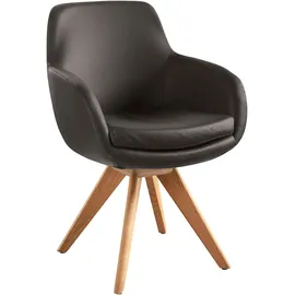 Musterring Esszimmerstuhl Tavia Leder braun
