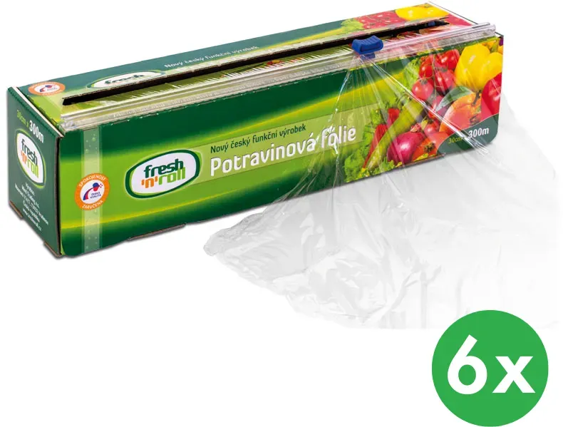 Frischhaltefolie, stretch 30 cm x 100 m, 6 Stk.