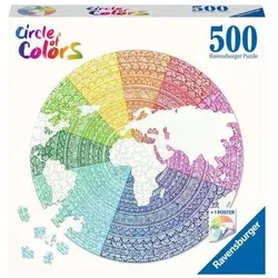 RAVENSBURGER 17168 Erwachsenenpuzzle Circle of Colors Mandala 500 Teile Erwachsenenpuzzle