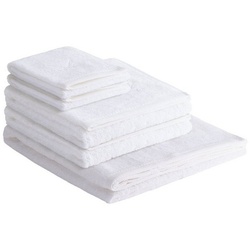 Sansibar Sylt Handtuch Set Sansibar Sylt Handtuch Set Frottier-Serie Classic Nr. 2 (Set, 5-tlg), (Set), 5-teilig, feiner Bordüre, hochwertige Sansibar-Säbel Stickerei weiß