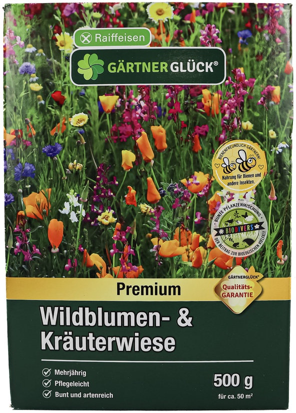 Wildblumen- & Kräuterwiese Gärtnerglück 500 g