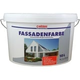 (GP.3,50€/L) 10L Fassadenfarbe Farbe Weiß Außenfarbe Wandfarbe Dispersionsfarbe