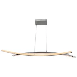NÄVE LED-Pendelleuchte »Theo«, BxHxL: 32 x 7,5 x 72 cm, Metall/Kunststoff - silberfarben