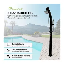 Greenyard Solardusche schwarz 20 l