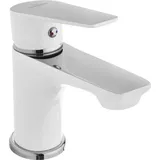 BADLAND Waschtischarmatur Wasserhahn Kleine DOKOS Mischbatterie für Badezimmer in Weiß