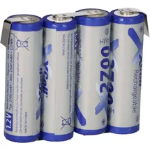 Akkuman 4er Reihe Akkupack 4,8V 2700mAh F1x4 Zelle AA LF Z-Form