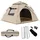 Relaxdays Wurfzelt Campingzelt Beige/Braun/Schwarz
