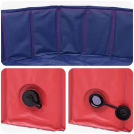 vidaXL Hundepool Rot Ø200 x 30 cm