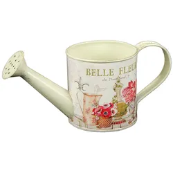 Gießkanne AMBIENTE HAUS "Fleur - Gießkanne klein", bunt (antik, cremefarben), Metall, Gießkannen