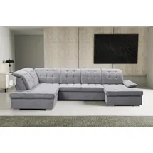 werk2 Wohnlandschaft »Kordula-New U-Form«, Sofa in U-Form mit Schlaffunktion & Bettkasten, Schlafcouch