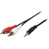 Logilink Audiokabel mini phone 3,5mm-Klinken-Stecker / 2x Cinch-Stecker 1,5m (CA1042)