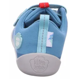 Affenzahn  Barfußschuh Lucky Hai Hellblau / Rot 35