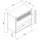 [en.casa] Tysnes 80 x 80 x 40 cm Eiche/Schwarz