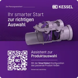 Kessel Rückstauverschluss Staufix DN 70 73070 aus Kunststoff