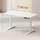 Vinsetto Höhenverstellbarer Schreibtisch 140 x 70 cm Weiß
