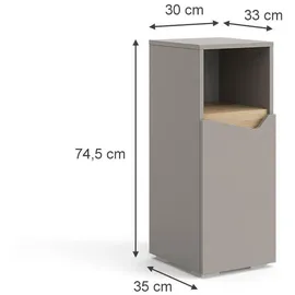 Vicco Midischrank Marelle 30 x 74,5 x 35 cm Grau