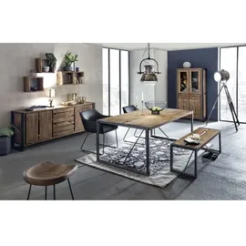 SIT Möbel Live Edge Barhocker 38 x 75 x 37 cm Schwarz