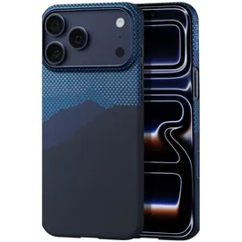 pitaka iPhone 17 Pro Max Ultra-Slim Case Über den Horizont blau