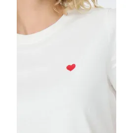 Jdy JDYPISA S/S PRINT TOP JRS NOOS Cloud Dancer/Bittersweet Heart XL
