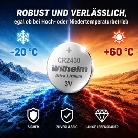 Wilhelm CR2430 270 mAh 2 St.