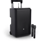 LD SYSTEMS ANNY 10 HHD 2 B8-10" Mobiler Bluetooth PA-Lautsprecher mit Akku, Mixer und 2x Funkmikrofon, schwarz