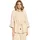 Cartoon Leinenjacke mit Tunnelzug beige 38