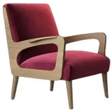 Xlmoebel Loungesessel Luxus Wohnsessel Einzelsessel Cocktailsessel Lesehocker Textil (1-St., Cocktailsessel), Hergestellt in Europa rosa