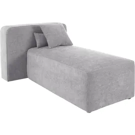 Home Affaire Ottomane HOME AFFAIRE "Sundstrup", grau, B:100cm H:76,5cm T:153cm, 100% Polyester, Sofas, Ottomane, Modulserie, individuelle Zusammenstellung