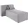 Home Affaire Ottomane HOME AFFAIRE "Sundstrup", grau, B:100cm H:76,5cm T:153cm, 100% Polyester, Sofas, Ottomane, Modulserie, individuelle Zusammenstellung