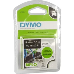 Dymo Originalband 16957  schwarz auf weiß  12mm x 3,5m  Nylon flexibel