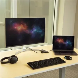 Startech StarTech.com (USB-C, 2 Ports), Dockingstation - USB Hub, Schwarz, Grau