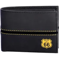 Route 66 Geldbörse Herren Leder (RFID-Schutz) - Geldbörse Herren Slim - Kreditkartenetui Herren - Kartenhalter - Kartenhalter - Kartenetui - Kartenetui Herren Pocket - Wallet, Marineblau, Medium