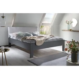 Rauch Futonbett RAUCH "Aditio", grau (graumetallic), B:166cm H:107cm L:208cm, Betten, Futonbett, Kopfteil Webstoff mit abgesetztem Keder