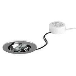 Brumberg 40143783 LED-Einbaustrahler 230 V AC, 50 Hz, 6 W, 38°, 3.000 K, rund, schwenkbar, vinyls
