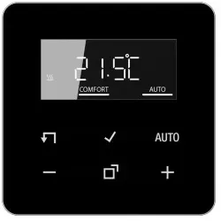 Jung CD1790DSW LB-Management Raumthermostat-Display, Serie CD, schwarz