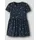 NAME IT Jerseykleid NAME IT "NMFFILLA SS DRESS BOX PB", Mädchen, Gr. 128, N-Gr, schwarz sapphire, Single Jersey, Obermaterial: 95% Baumwolle, 5% Elasthan, bedruckt, normal, Rundhals, Kleider Jerseykleid
