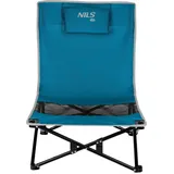 Klappbarer Strandstuhl  NC3306 NILS CAMP grau|blau NO SIZE