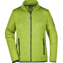 James & Nicholson Strickfleece Jacke Kiwi Melange/Royal XL