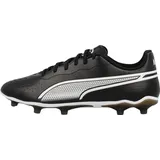 Puma King Match Fg/Ag Soccer Shoe, Black White, 44.5 EU