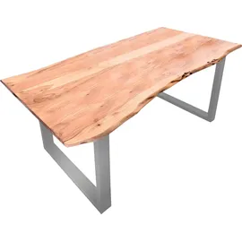 SIT Möbel SIT Esstisch »Tops&Tables«, mit Tischplatte aus Akazie natur 140 x 80 silber