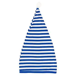 Zipfelmütze "Ringel", blau/weiß