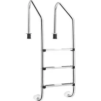 Costway Poolleiter Silber 53 x 63 x 147 cm