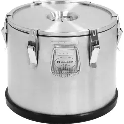 Stalgast Thermobehälter aus rostfreiem Edelstahl, 25 Liter LT0206250 , Nutzhöhe: 415 mm, Ø 360 mm
